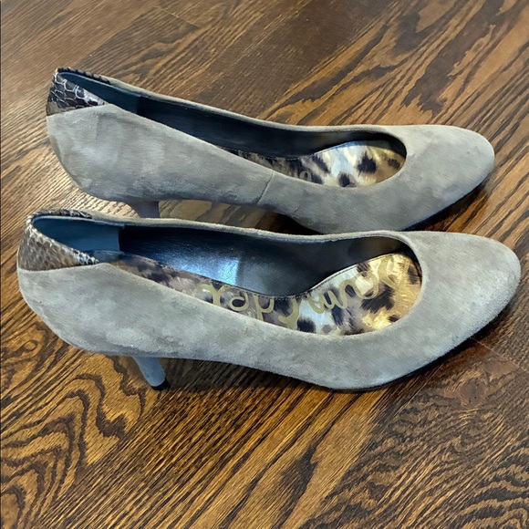 Sam Edelman Tan Leather Suede Women's Pumps 9.5 - Picture 7 of 10
